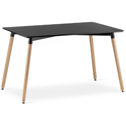 Edinos Czarny stół prostokątny B0-C30