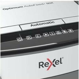 Niszczarka automatyczna REXEL OPTIMUM AUTOFEED+ 50X ścinki 4x28mm