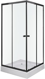 Kabina prysznicowa z brodzikiem 90x90 Olga SQ Black