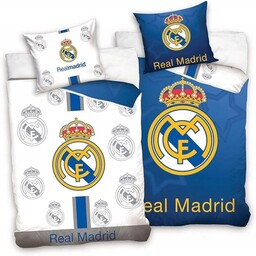 Real Madrid Pościel 140x200 cm Bawełniana Komplet Pościeli