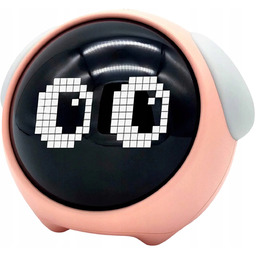 Zegar Budzik Lampka Nocna Led Dzieci Emoji Emotikony