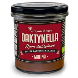 KREM KOKOSOWO-DAKTYLOWY MALINA BEZGLUTENOWY BIO 280 G ORGANIC