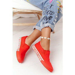 Damskie Tenisówki Slip-on Big Star HH274010 Czerwone-38