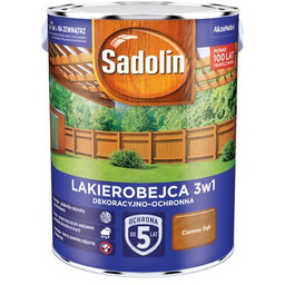 Lakierobejca Dekoracyjno-Ochronna 3w1 Ciemny Dąb 5 l Sadolin