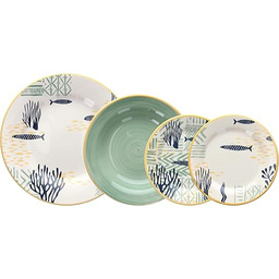 Tognana Antigua zestaw naczyń stołowych Stoneware, wielokolorowy