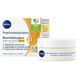 NIVEA Przeciwzmarszczkowy 55+ Rewitalizujący krem na dzień SPF15,
