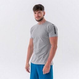 NEBBIA Koszulka męska Sporty Fit Essentials Light Grey