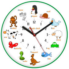 Zegar ścienny obrazki /animals