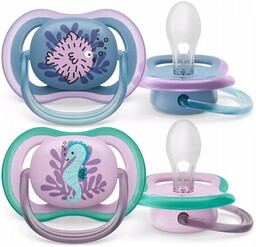 AVENT Smoczki do uspakajania Ultra Air Girl