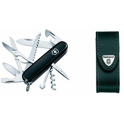 Victorinox Scyzoryk szwajcarski Huntsman 1.3713.3 Czarny + etui