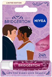 Nivea Bridgerton Edition, pielęgnująca pomadka do ust, Blackberry