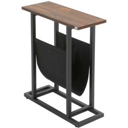 Stolik kawowy Homcom 49x19x55cm, czarno-brązowy