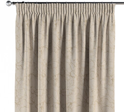 Zasłona na taśmie marszczącej 1 szt., marmurkowy złoty