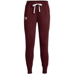 Spodnie damskie Under Armour Rival Fleece bordowe 1356416