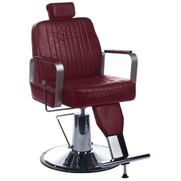 Fotel barberski HOMER BH-31237 Wiśniowy