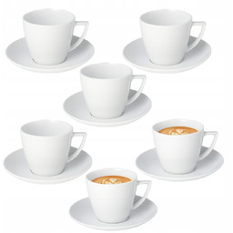 Zestaw 6x Filiżanka Lubiana 350 ml ze Spodkiem