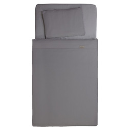 BabyMatex Pościel muślinowa 100x135 Muslin szara z ochraniaczem