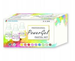 Barwniki Spożywcze, Zestaw 9X20G Barwnik Power Gel