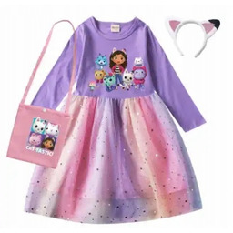 Koci domek Gabi Gabbys sukienka opaska magiczne uszy