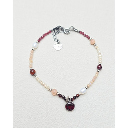 Pakamera Delikatna Bransoletka z Granatem