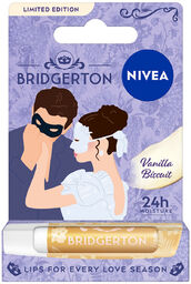 Nivea Bridgerton Edition, pielęgnująca pomadka do ust, Vanilla