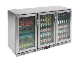 Polar Chłodziarka barowa z 3 drzwiami uchylnymi