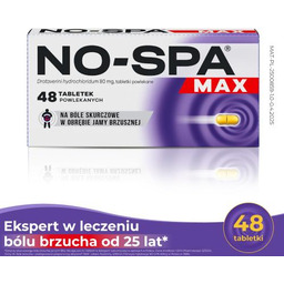 No-Spa Max 80 mg, 48 tabletek