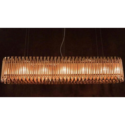 Lampa wisząca GALLIANO LONG ciemne złoto - aluminium,