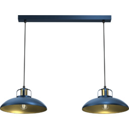 Milagro Wisząca lampa sypialniana Felix nad łóżko niebieska