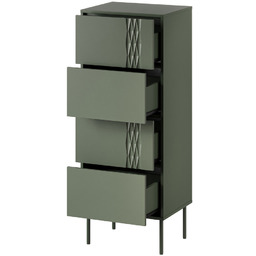 Komoda z szufladami zielona mat 50 cm Aurelia