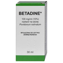 Betadine 100 mg/ml roztwór na skórę, 30 ml