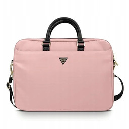 Torba Guess GUCB15NTMLLP 16" różowy/pink Nylon Triangle Logo