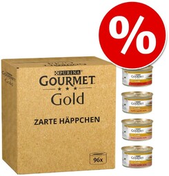 Purina Gourmet Gold Mus mix 96x85g (wołowina, królik,