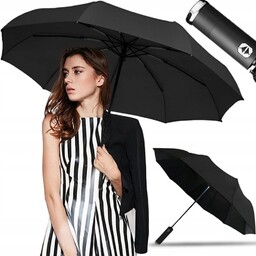 Parasol Automatyczny Rozkładany Przeciwdeszczowy Parasolka Z Latarką Led