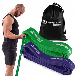 Zestaw 2szt gum oporowych taśm powerband fit 16-57kg