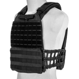 Kamizelka taktyczna typu plate carrier molle/laser-cut - czarna