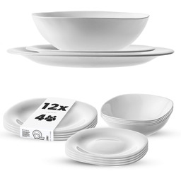 Zestaw obiadowy Vetriolo salaterka + talerz deserowy +