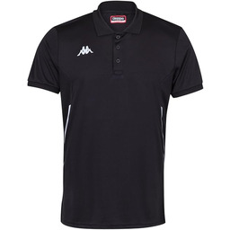 Kappa Faedis koszulka polo tenisowa, męska, czarna, 6Y