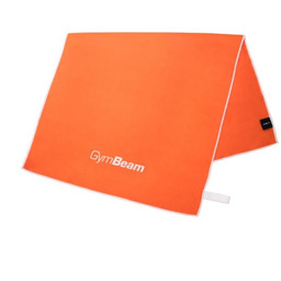 GymBeam Szybkoschnący ręcznik sportowy Orange/White
