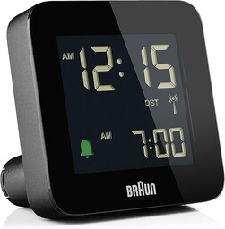 Braun Cyfrowy budzik, funkcja drzemki, ujemny wyświetlacz LCD,