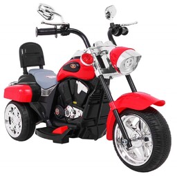 Ramiz, pojazd na akumulator Motorek Chopper Nightbike, czerwony