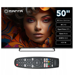 Telewizor Led Manta 50LUV125E 50" 4K Uhd czarny
