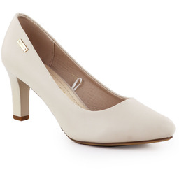 Czółenka damskie na obcasie cielisty Sergio Leone 1459