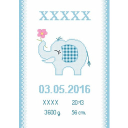 Haft krzyżykowy - Zestaw do haftu z nadrukiem