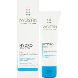 Iwostin Hydro Sensitia, krem intensywnie nawilżający SPF 15,