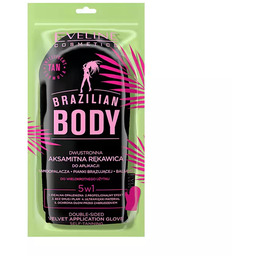 Eveline Brazilian Body, dwustronna aksamitna rękawica do aplikacji