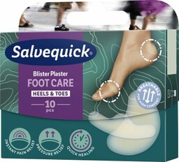 Salvequick Foot Care Blister-10 sztuk Plastry na pęcherze