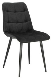 Krzesło Plaid czarne/ czarne nogi hampton