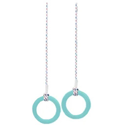 kółka gimnastyczne drewniane Karussell turkusowy