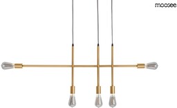 Elegancka złota lampa wisząca MOOSEE RIVA 5 złota